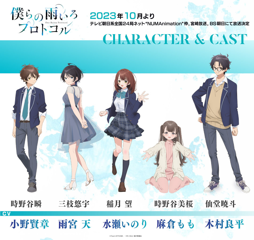 Bokura no Ameiro Protocol characters